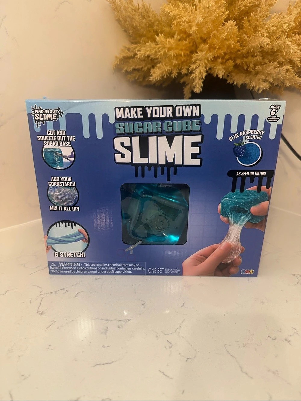 Mad About Slime Make Your Own Sugar Cube Slime Blue Slime Kit NWT